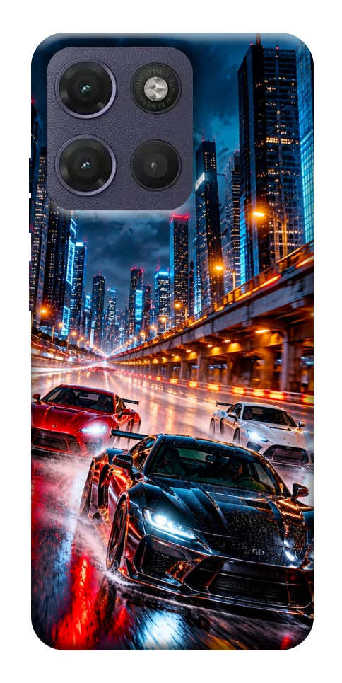 Чехол Night city cars для Motorola Moto G17
