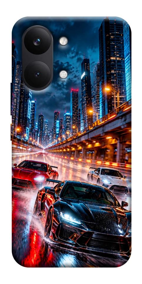 Чехол Night city cars для Xiaomi Poco X8 Pro Max
