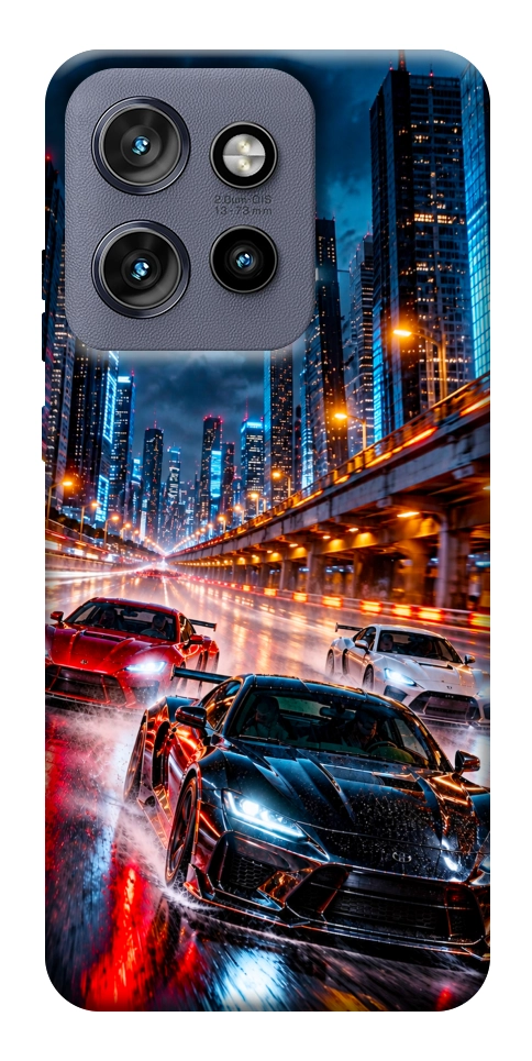 Чехол Night city cars для Motorola Edge 60 Neo