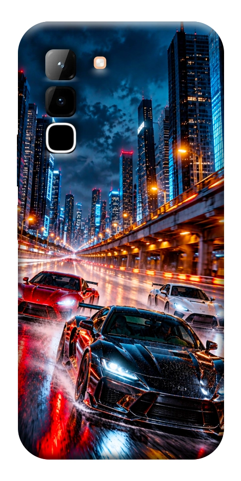 Чохол Night city cars для Infinix Hot 70