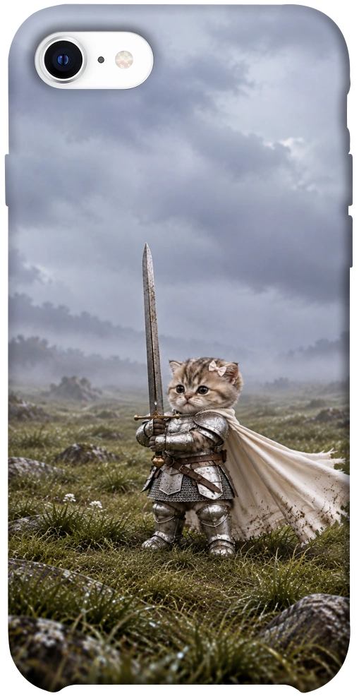 Чехол Knight kitten для iPhone SE (2020)