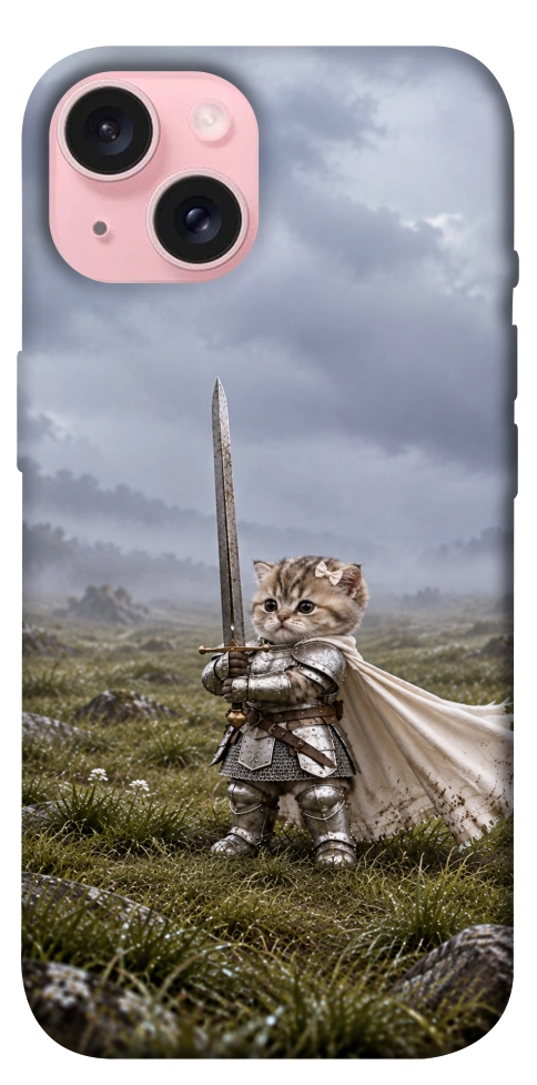 Чехол Knight kitten для iPhone 15