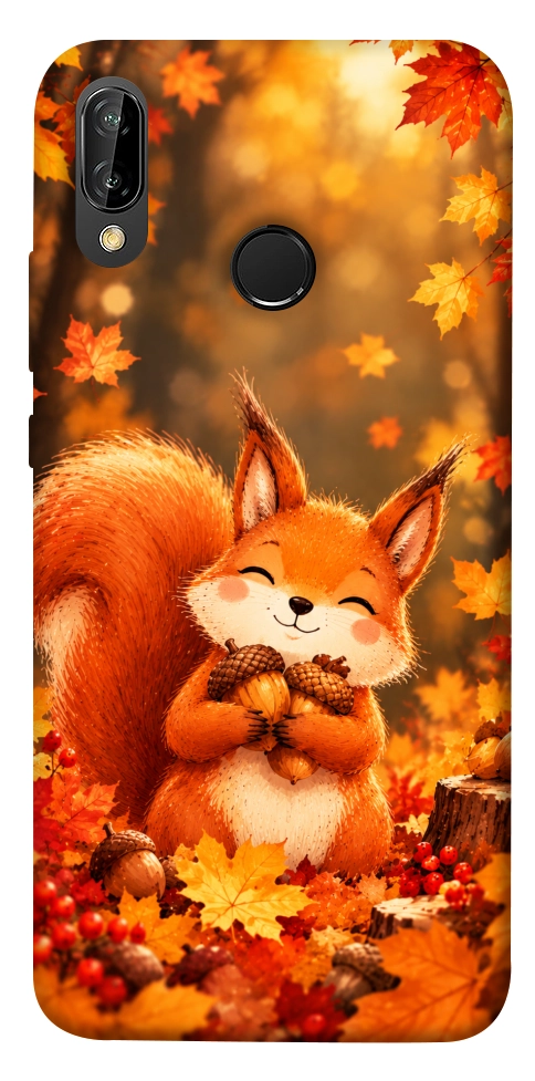 Чехол Осіннє білченя для Huawei P20 Lite