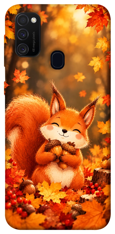 Чохол Осіннє білченя для Galaxy M30s