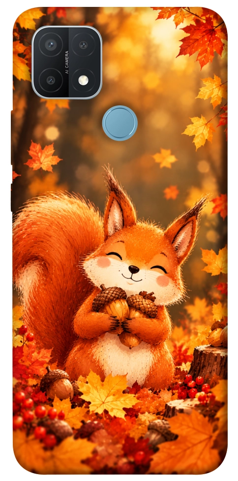 Чехол Осіннє білченя для Oppo A15