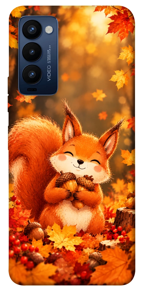 Чохол Осіннє білченя для TECNO Camon 18