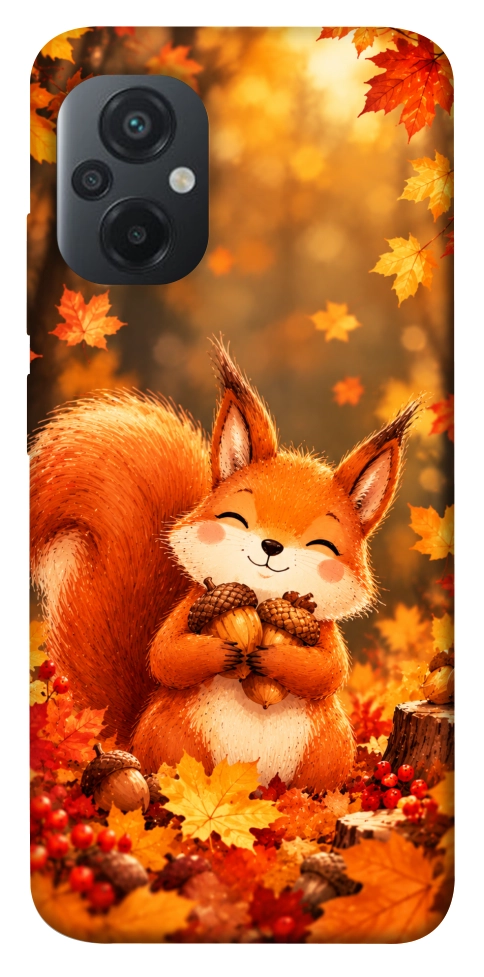 Чехол Осіннє білченя для Xiaomi Poco M5