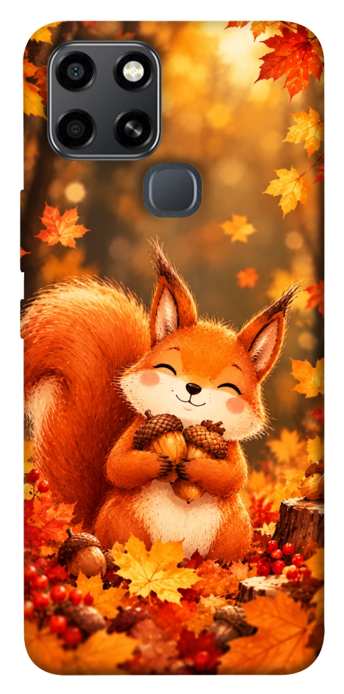 Чехол Осіннє білченя для Infinix Smart 6