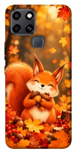 Чехол Осіннє білченя для Infinix Smart 6