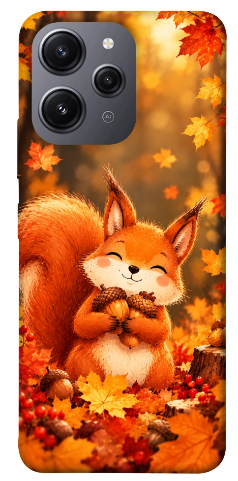 Чехол Осіннє білченя для Xiaomi Redmi 12