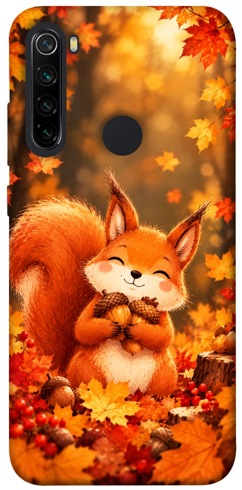 Чохол Осіннє білченя для Xiaomi Redmi Note 8 2021