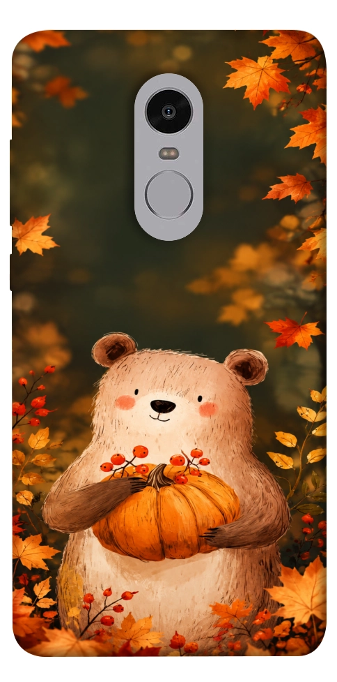 Чехол Осінній ведмежа для Xiaomi Redmi Note 4X