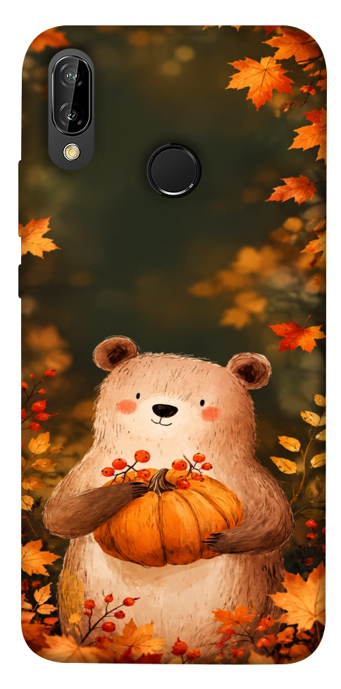 Чехол Осінній ведмежа для Huawei P20 Lite