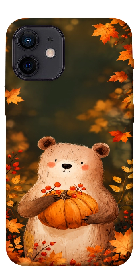 Чохол Осінній ведмежа для iPhone 12 mini