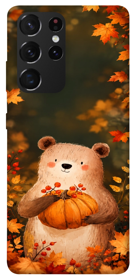 Чохол Осінній ведмежа для Galaxy S21 Ultra
