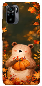 Чохол Осінній ведмежа для Xiaomi Redmi Note 10
