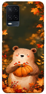 Чехол Осінній ведмежа для Oppo A54 4G