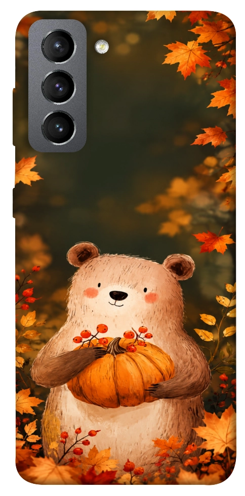 Чохол Осінній ведмежа для Galaxy S21 FE