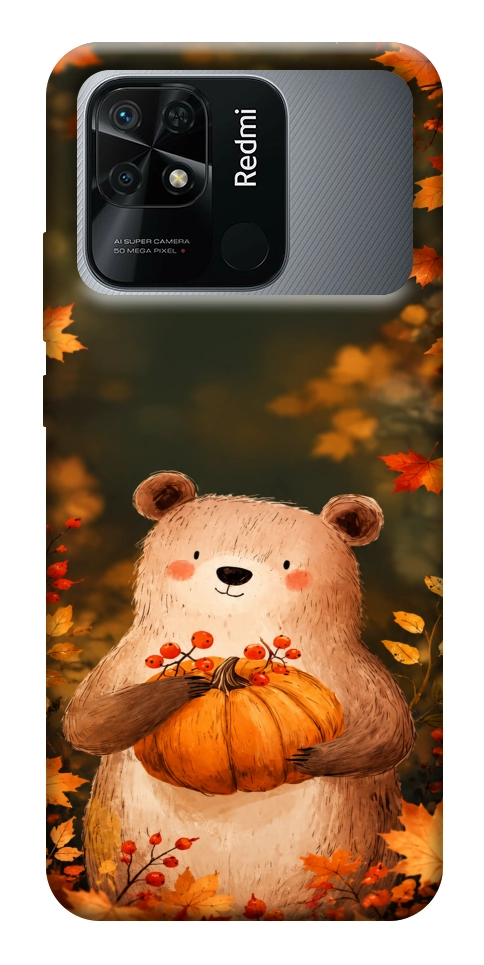 Чехол Осінній ведмежа для Xiaomi Redmi 10C