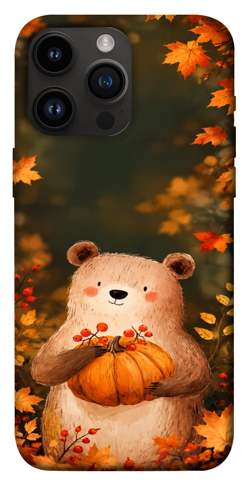 Чохол Осінній ведмежа для iPhone 14 Pro Max