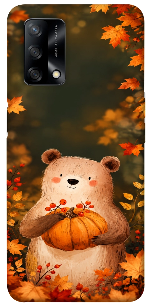 Чехол Осінній ведмежа для Oppo F19