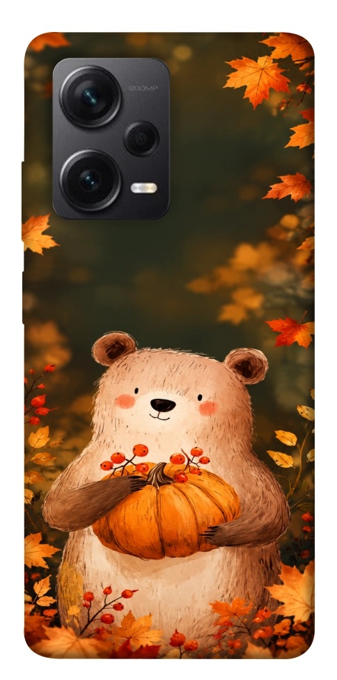 Чехол Осінній ведмежа для Xiaomi Redmi Note 12 Pro+
