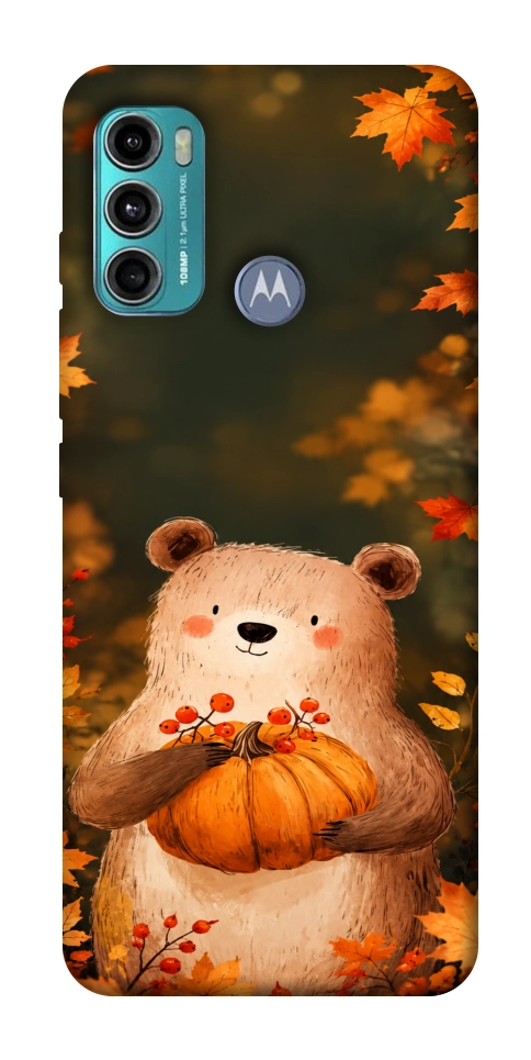 Чохол Осінній ведмежа для Motorola Moto G60