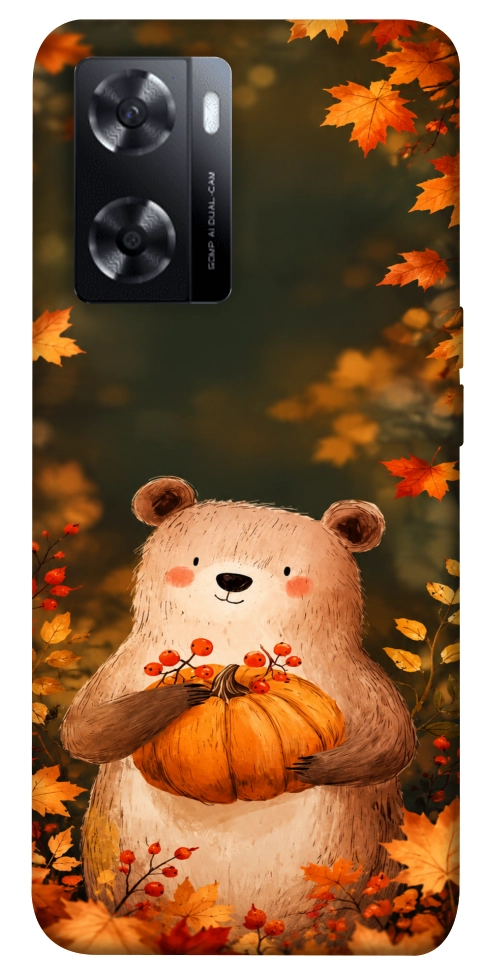 Чохол Осінній ведмежа для Oppo A77s