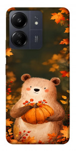 Чохол Осінній ведмежа для Xiaomi Redmi 13C