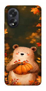Чехол Осінній ведмежа для Oppo A38