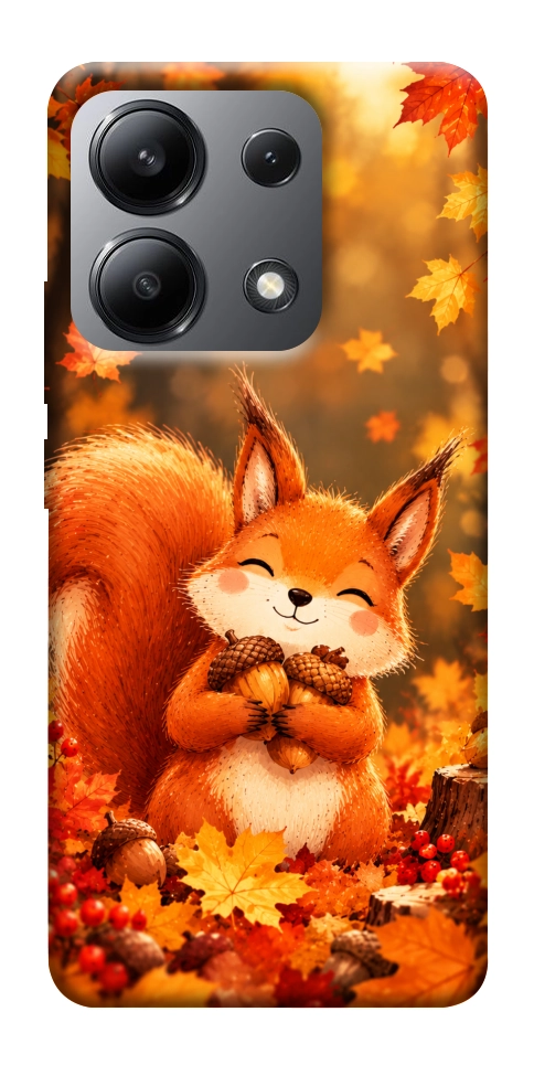 Чехол Осіннє білченя для Xiaomi Redmi Note 13 4G
