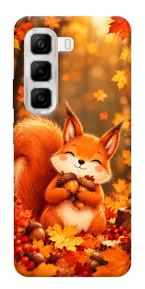 Чехол Осіннє білченя для Infinix Hot 50 4G
