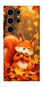 Чехол Осіннє білченя для Galaxy S25 Ultra