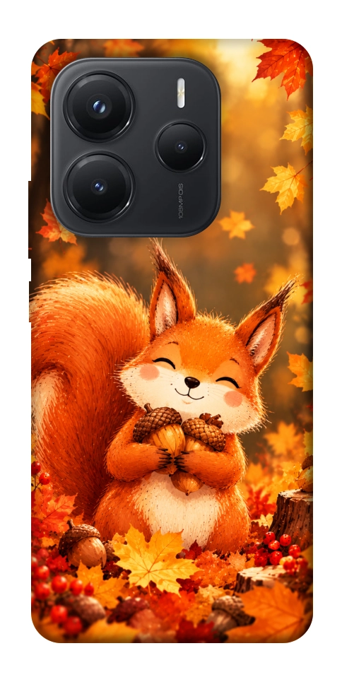 Чехол Осіннє білченя для Xiaomi Redmi Note 14 5G