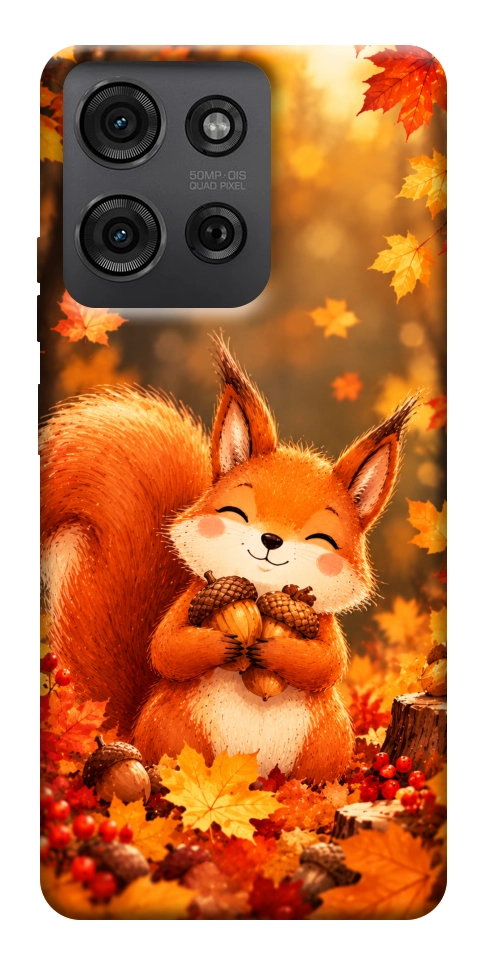 Чехол Осіннє білченя для Motorola Moto G75 5G
