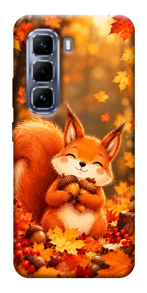 Чохол Осіннє білченя для Infinix Hot 50 Pro