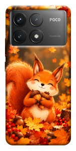 Чехол Осіннє білченя для Xiaomi Poco F6 Pro