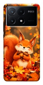 Чехол Осіннє білченя для Xiaomi Poco X6 Pro