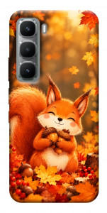 Чехол Осіннє білченя для Infinix Hot 60