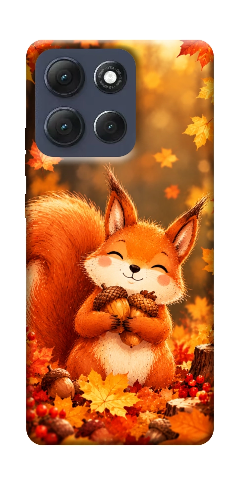 Чехол Осіннє білченя для Motorola Moto G86 Power