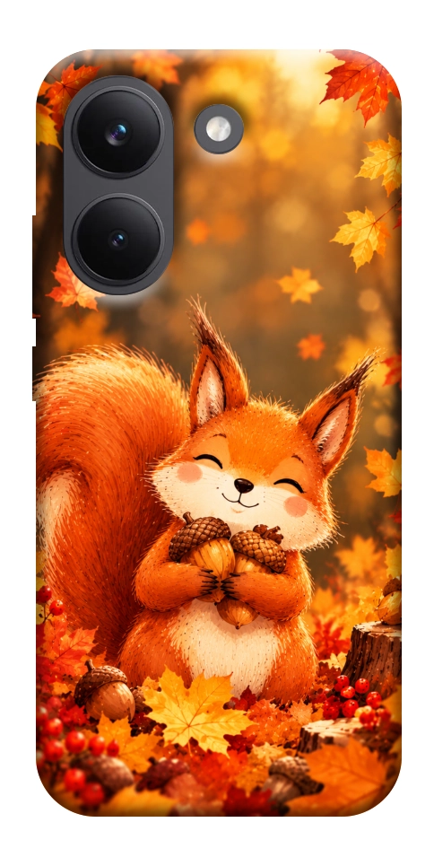 Чехол Осіннє білченя для Xiaomi Poco X8 Pro
