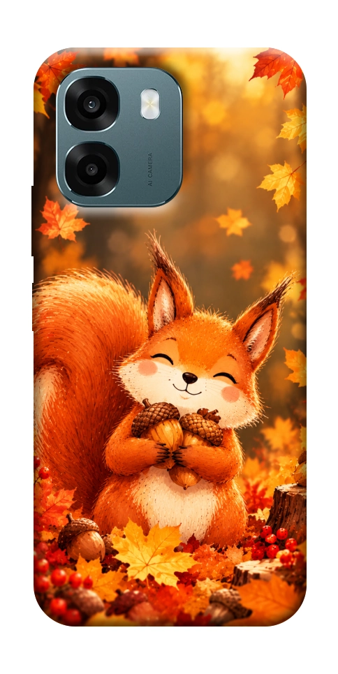 Чехол Осіннє білченя для Oppo A6
