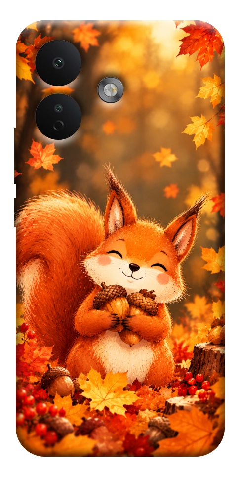 Чехол Осіннє білченя для Xiaomi Redmi Note 17 Pro
