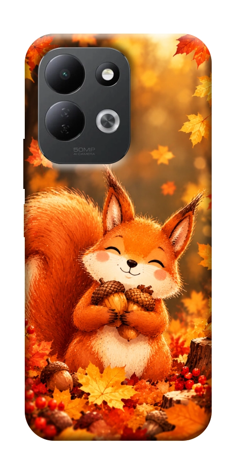 Чехол Осіннє білченя для Xiaomi Redmi 17