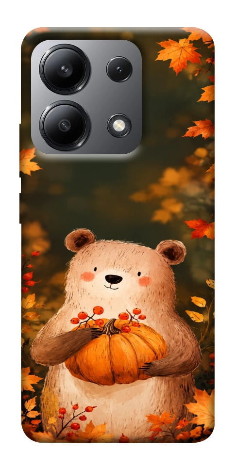 Чехол Осінній ведмежа для Xiaomi Redmi Note 13 4G