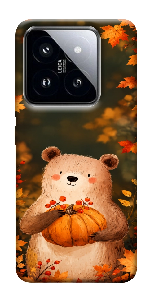 Чохол Осінній ведмежа для Xiaomi 14 Pro