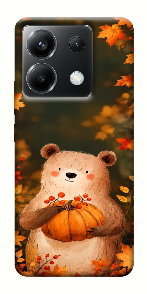 Чохол Осінній ведмежа для Xiaomi Poco X6