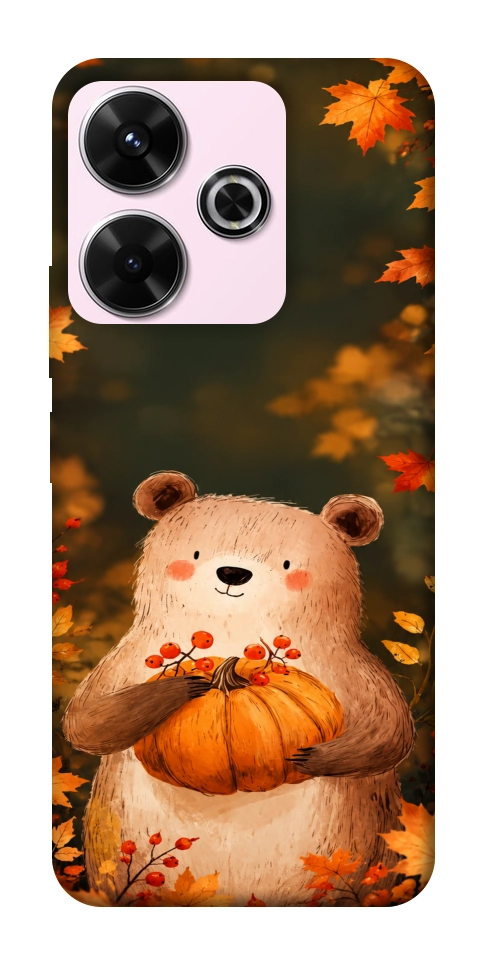 Чехол Осінній ведмежа для Xiaomi Redmi 13 4G