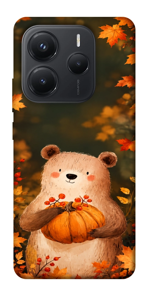 Чехол Осінній ведмежа для Xiaomi Redmi Note 14 5G