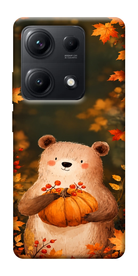Чехол Осінній ведмежа для Xiaomi Redmi Note 14S